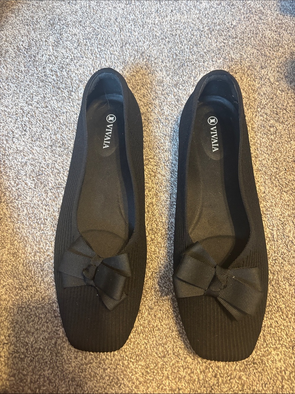 Vivaia Square Toe Bow Flats